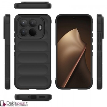 Magic Shield guminis dėklas - juodas (Xiaomi 15T Pro) Magic Shield guminis dėklas - juodas (Xiaomi 15T Pro)
